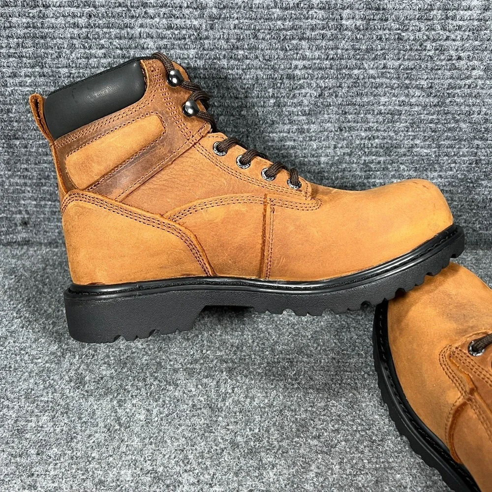 Wolverine Floorhand Boots Womens 8 Brown‎ Insulated Steel Toe Work Slip Oil Res